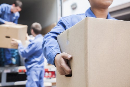 Moving boxes and packed belongings for Bermondsey home moves