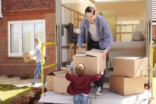 Moving van and boxes for Bermondsey removals pricing page