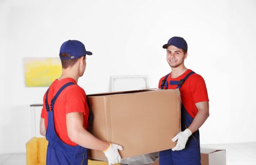 Packing boxes for a Bermondsey home move