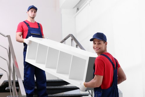 Professional removal van navigating busy Bermondsey streets
