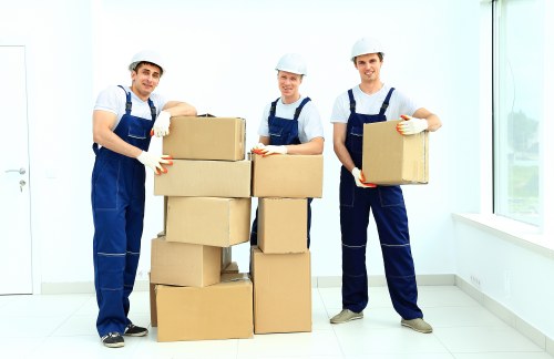 Packing and organising items for office removals in Bermondsey