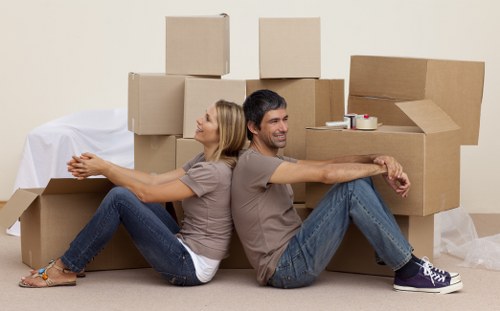 Careful loading and unloading during a Bermondsey house move