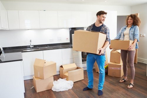 Professional movers coordinating a smooth Bermondsey relocation