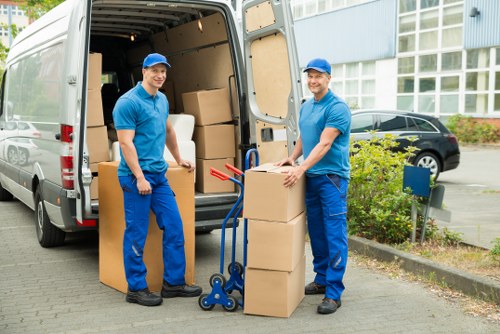 Local removal van assisting with a move in Bermondsey