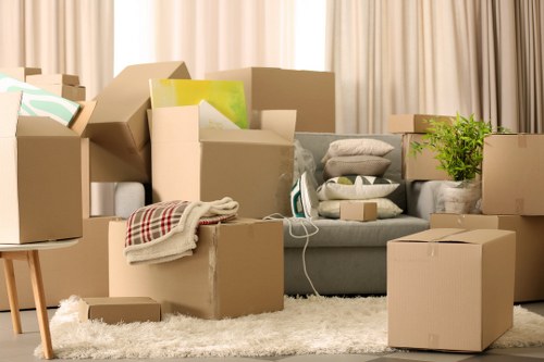 Office relocation equipment ready for Bermondsey removals