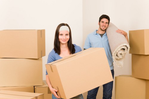Professional movers loading items safely for transport