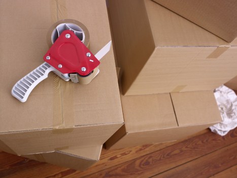 Office furniture and equipment prepared for a Bermondsey commercial move